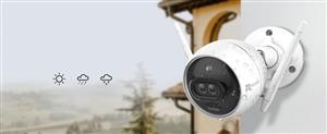 EZVIZ C3X camera wifi không dây ngoài trời ống kính kép.