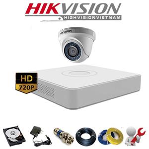 Lắp đặt trọn bộ gói 1 camera hikvision HD 1.0MP